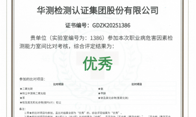 比对优秀！！CTI南宫NG28检测顺利通过“2025年度职业卫生技术服务机构室间比对”项目